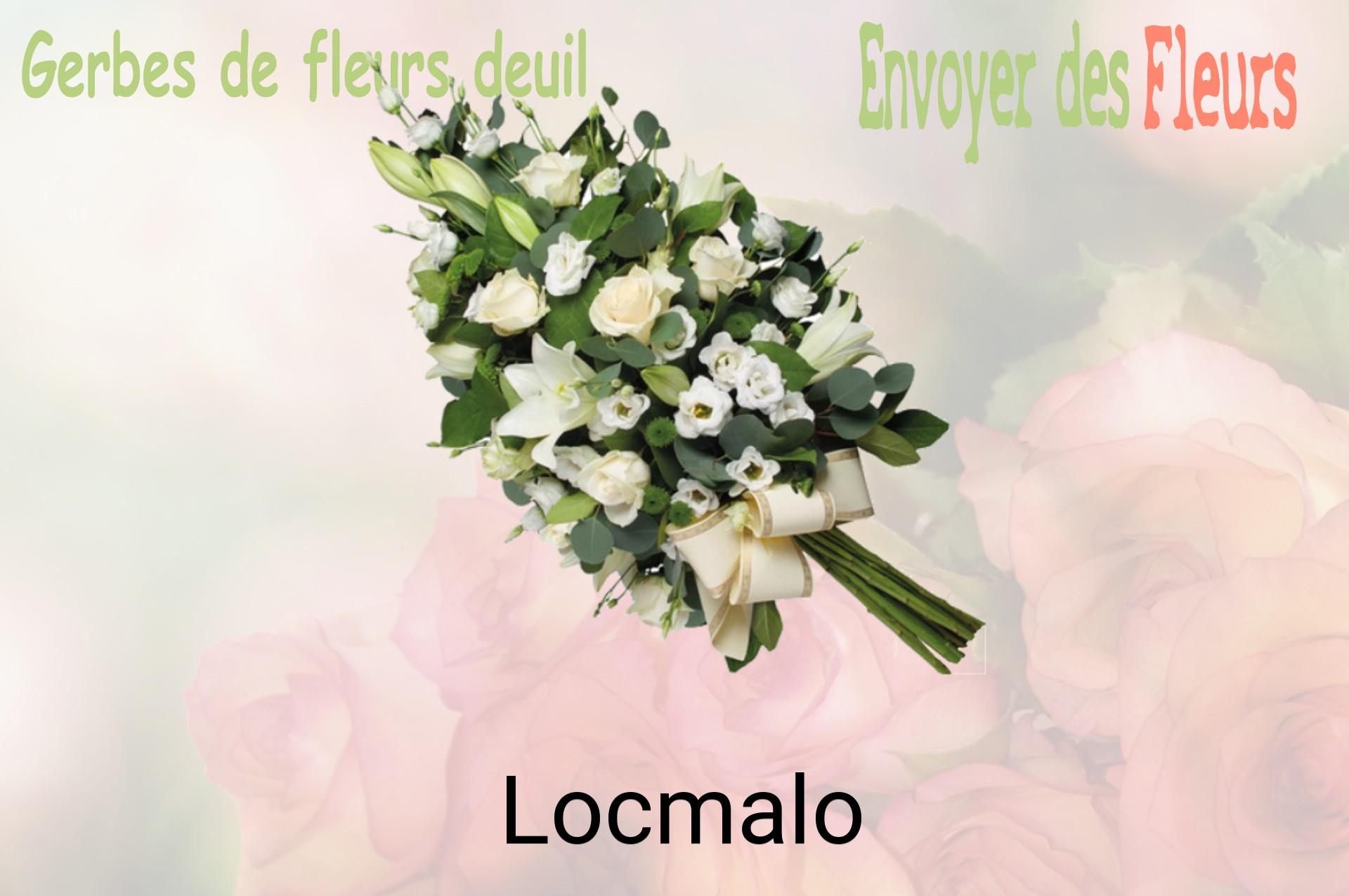 Gerbe de fleurs de deuil livrée à Locmalo